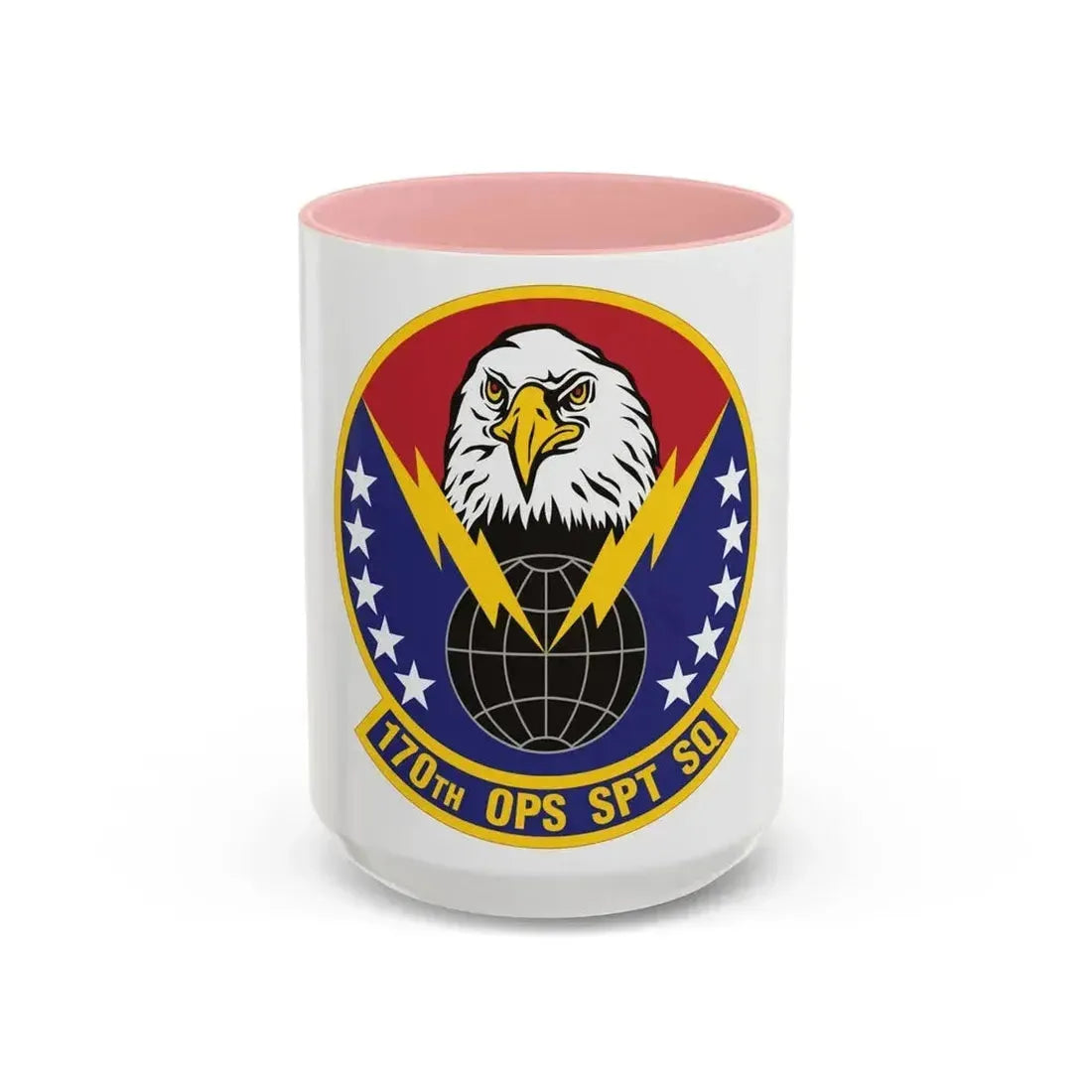 170th Operations Support Squadron (U.S. Air Force) Accent Coffee Mug 15oz Pink - Go Mug Yourself