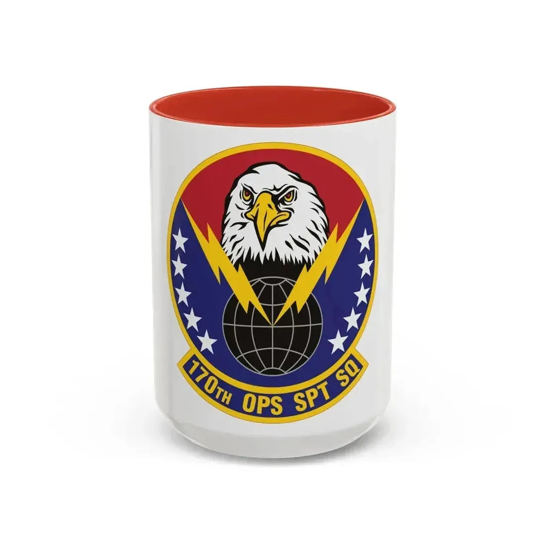 170th Operations Support Squadron (U.S. Air Force) Accent Coffee Mug 15oz Red - Go Mug Yourself