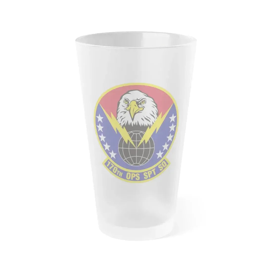 170th Operations Support Squadron (U.S. Air Force) Frosted Pint Glass 16oz 16oz Frosted - Go Mug Yourself