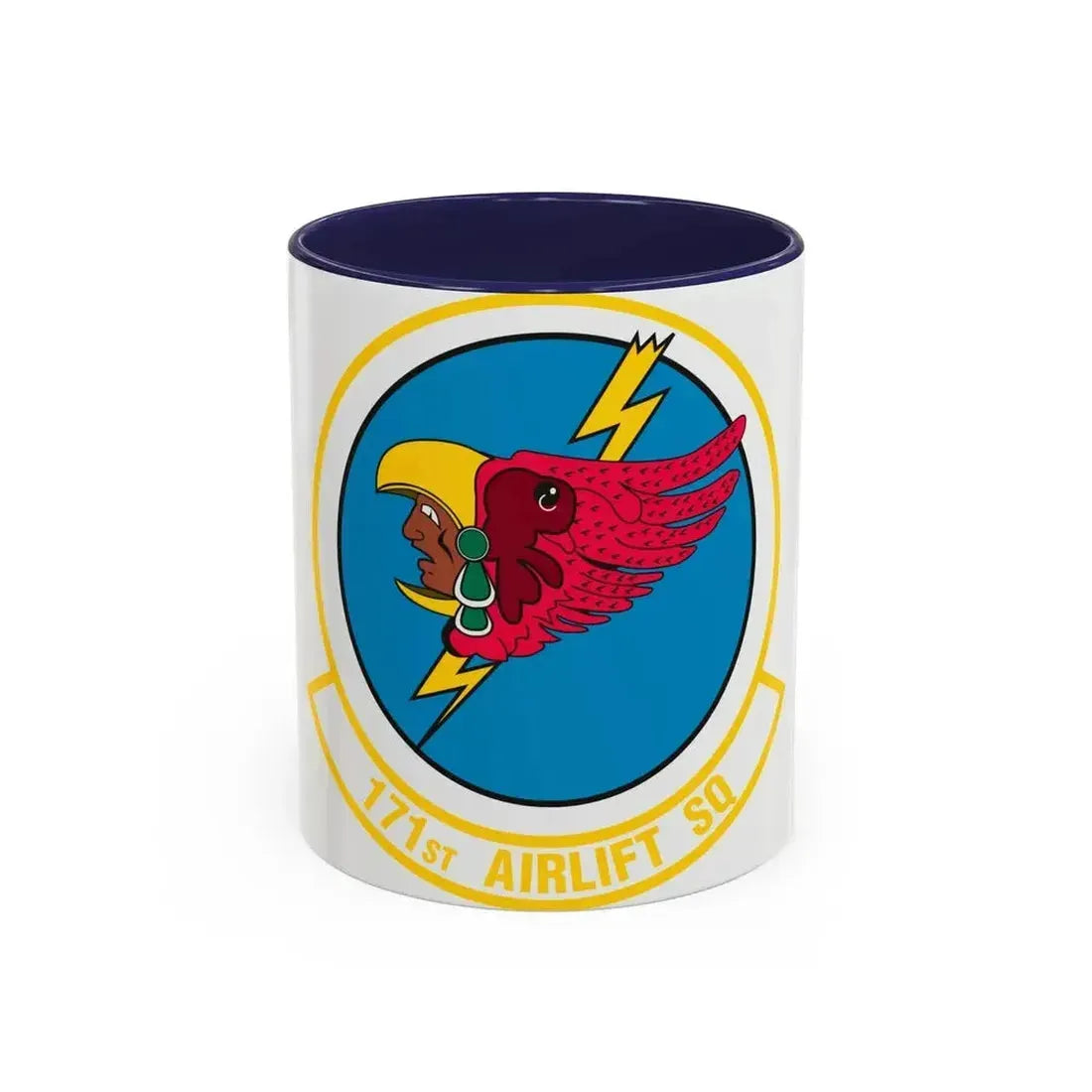171 Airlift Squadron (U.S. Air Force) Accent Coffee Mug 11oz Navy - Go Mug Yourself