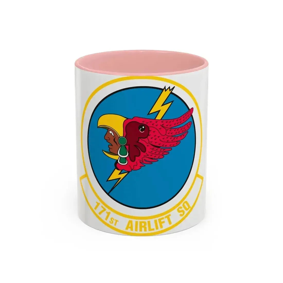 171 Airlift Squadron (U.S. Air Force) Accent Coffee Mug 11oz Pink - Go Mug Yourself