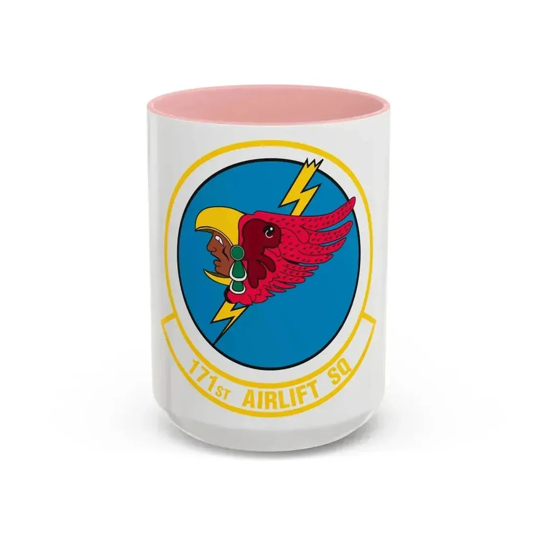 171 Airlift Squadron (U.S. Air Force) Accent Coffee Mug 15oz Pink - Go Mug Yourself