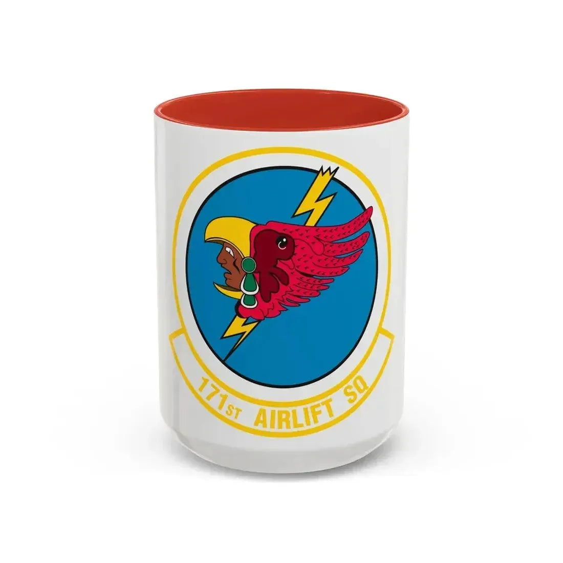 171 Airlift Squadron (U.S. Air Force) Accent Coffee Mug 15oz Red - Go Mug Yourself