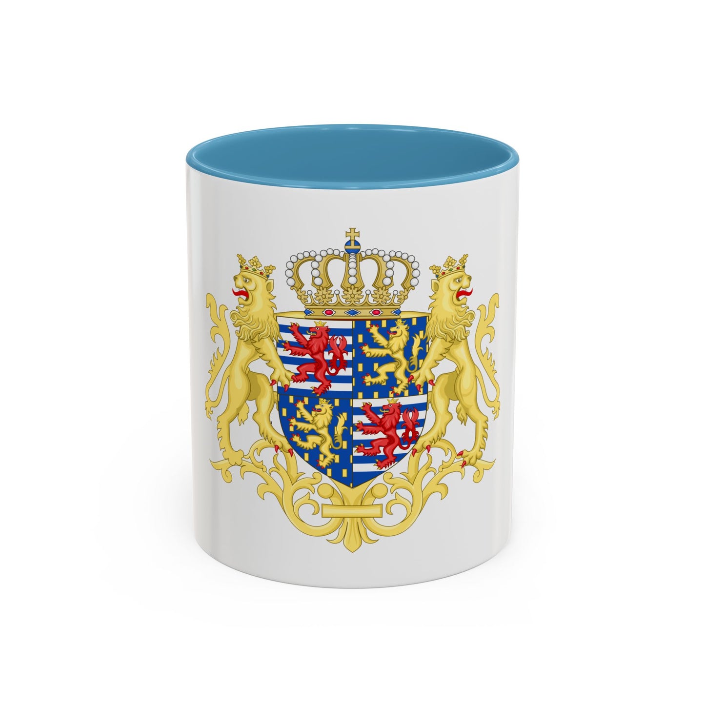 Middle coat of arms of the Grand Duke of Luxembourg (2000) - Accent Coffee Mug