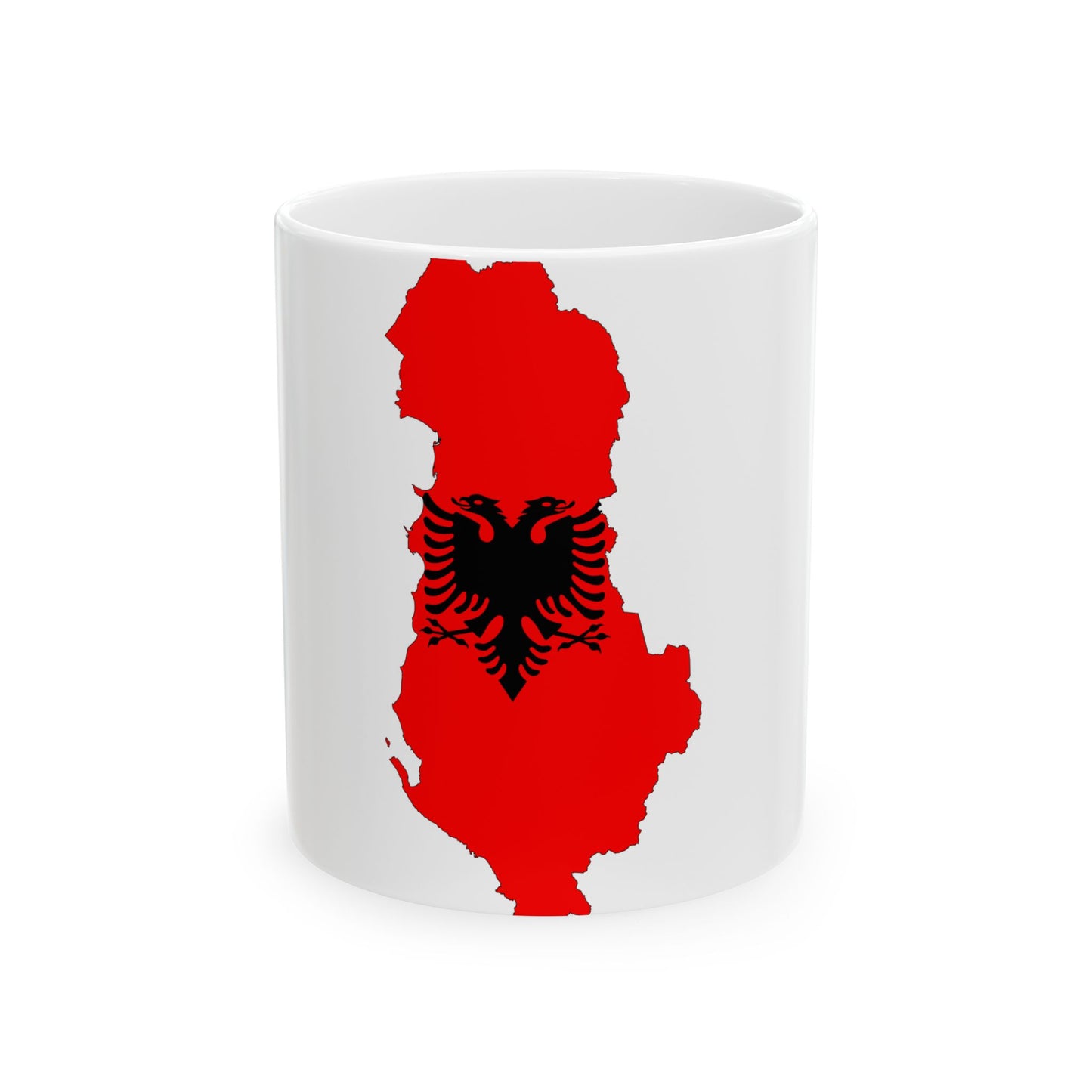 Albania-Flagmap (Albania) White Coffee Mug
