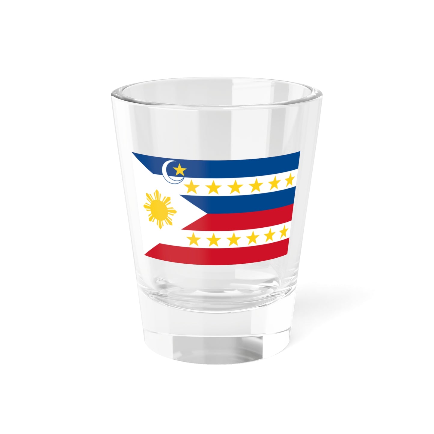Flag of the Kingdom Filipina Hacienda (Philippines) Shot Glass 1.5oz