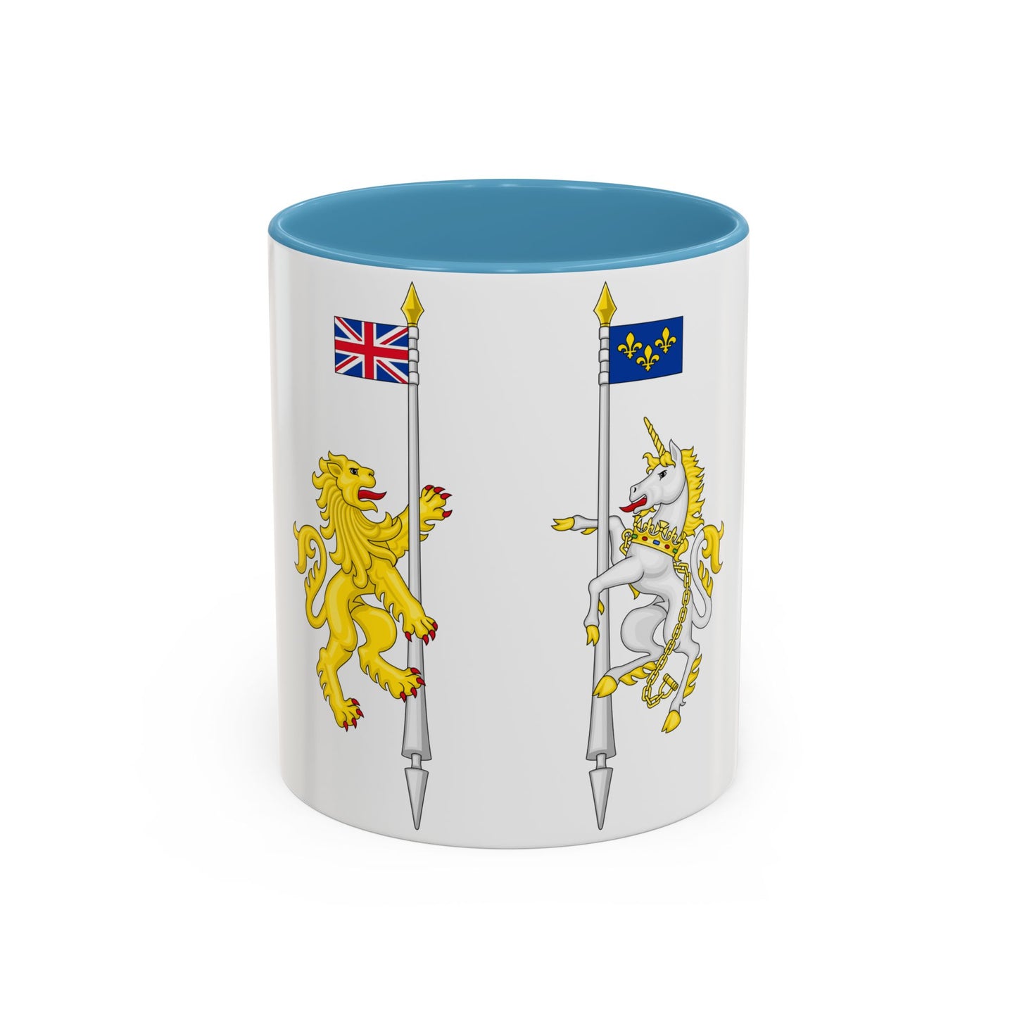 Supporters from the coat of arms of Canada - Accent Coffee Mug