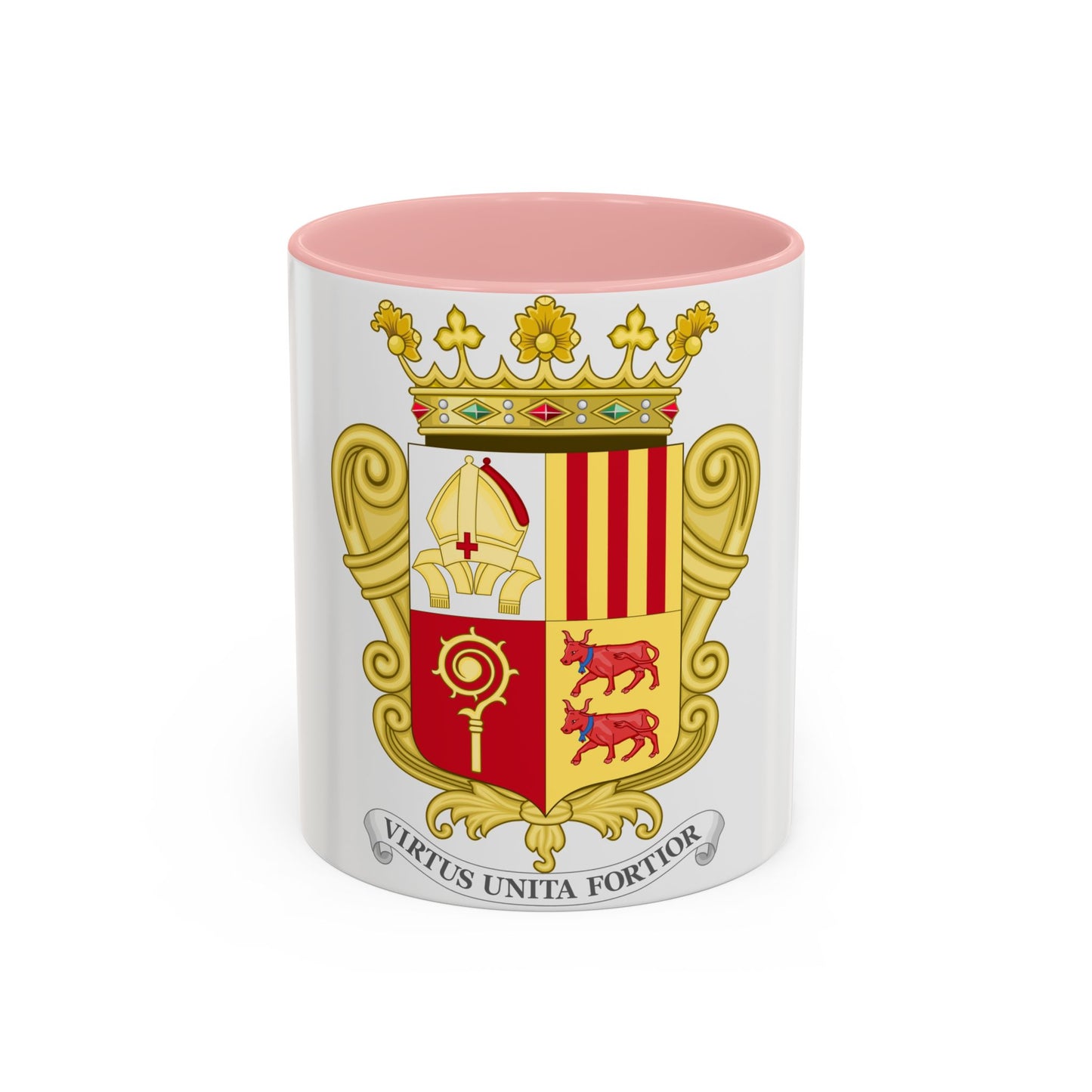 Historical Coat of Arms of French Prince of Andorra - Accent Coffee Mug