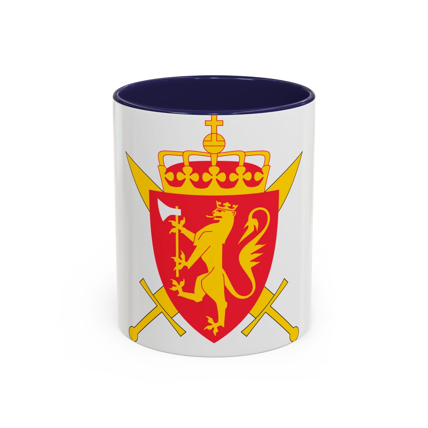 Coat of arms of the Norwegian Armed Forces - Accent Coffee Mug