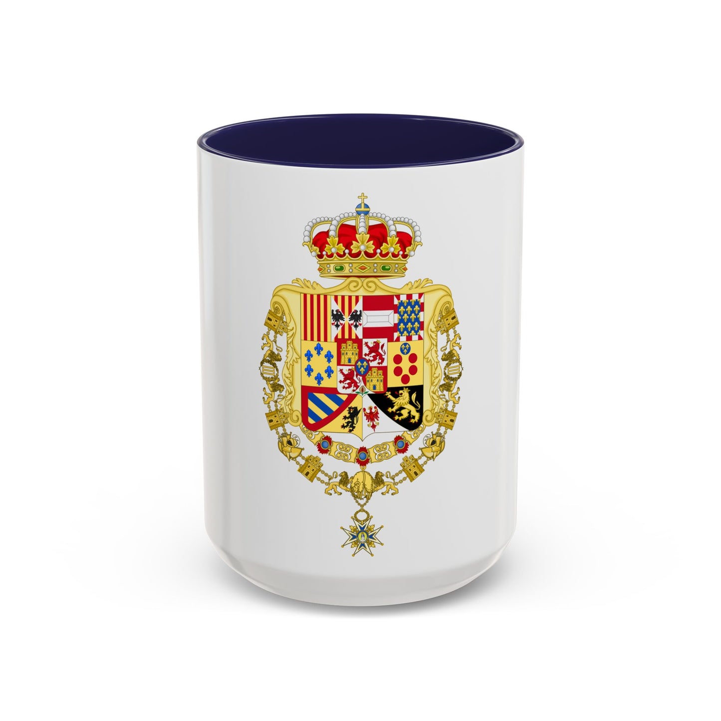 Royal Greater Coat of Arms of Spain (1761-1868 and 1874-1931) - Accent Coffee Mug