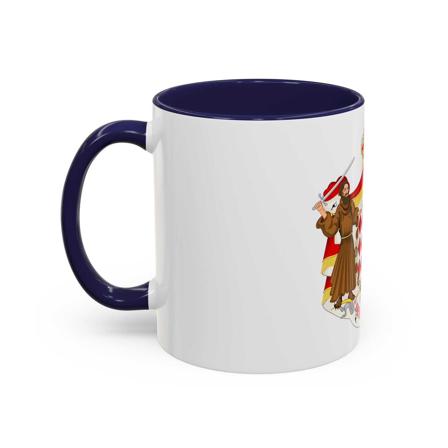 Great coat of arms of the house of Grimaldi - Accent Coffee Mug