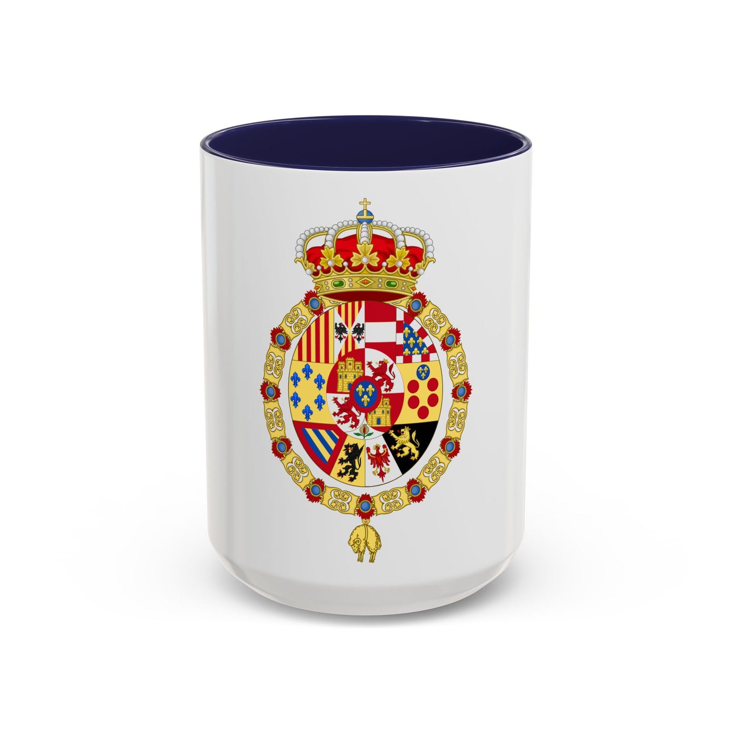 Royal Coat of Arms of Spain (1761-1868 and 1874-1931) - Accent Coffee Mug