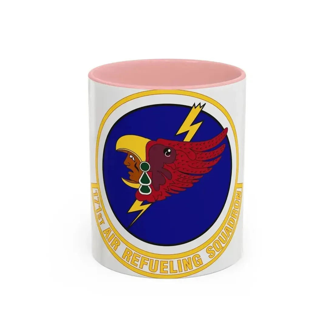 171st Air Refueling Squadron (U.S. Air Force) Accent Coffee Mug 11oz Pink - Go Mug Yourself