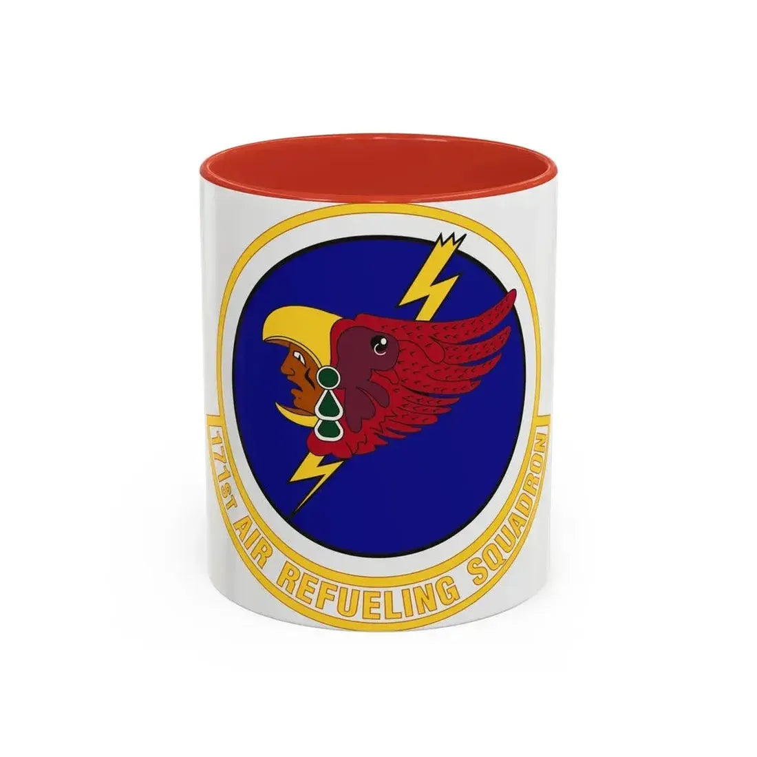 171st Air Refueling Squadron (U.S. Air Force) Accent Coffee Mug 11oz Red - Go Mug Yourself