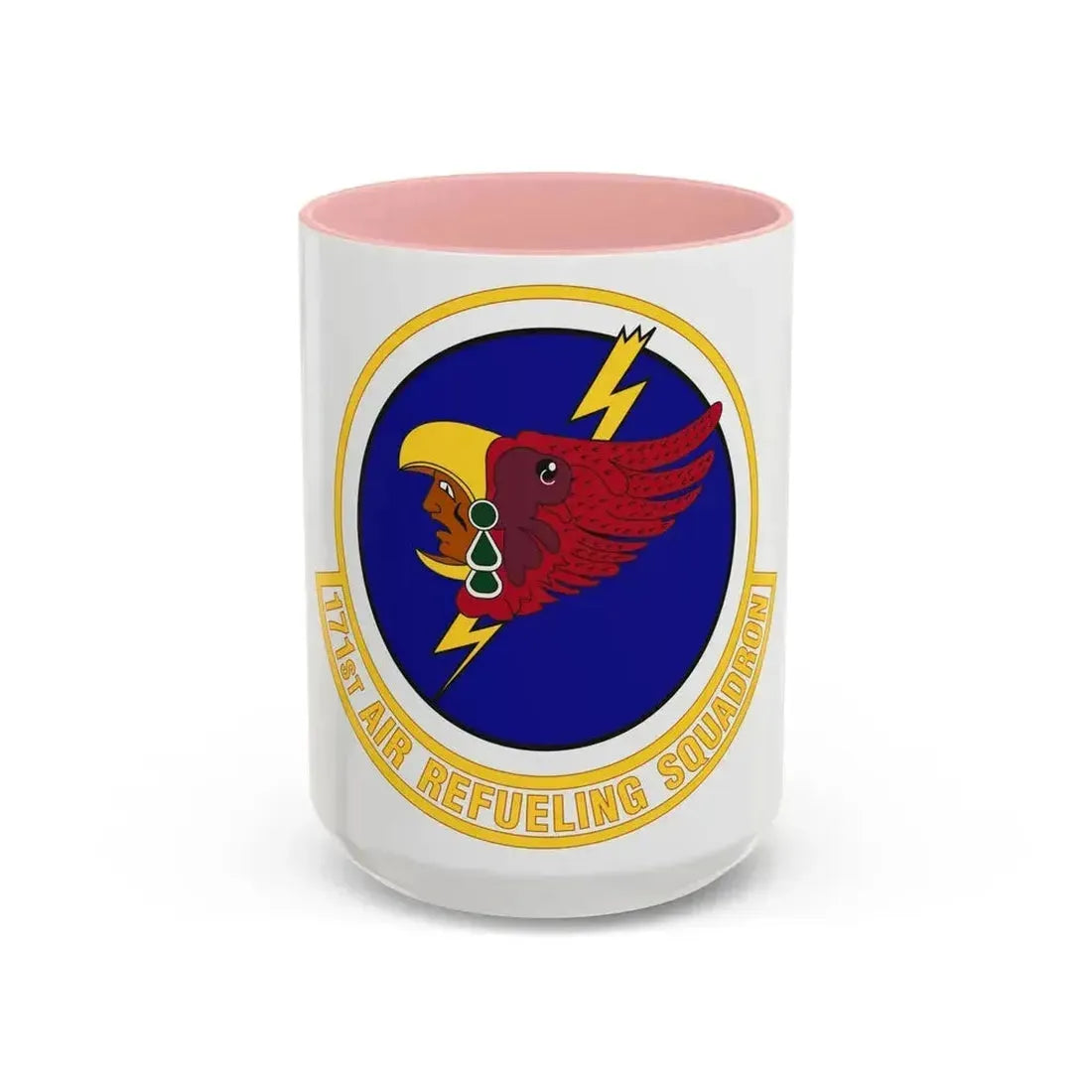 171st Air Refueling Squadron (U.S. Air Force) Accent Coffee Mug 15oz Pink - Go Mug Yourself