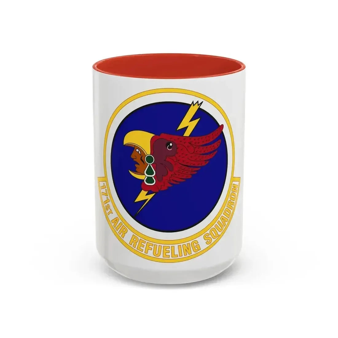 171st Air Refueling Squadron (U.S. Air Force) Accent Coffee Mug 15oz Red - Go Mug Yourself