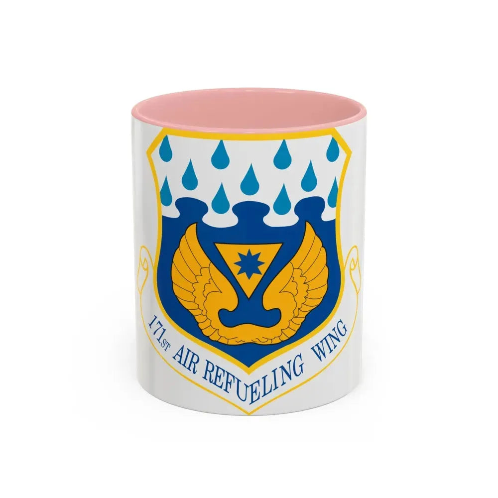 171st Air Refueling Wing (U.S. Air Force) Accent Coffee Mug 11oz Pink - Go Mug Yourself