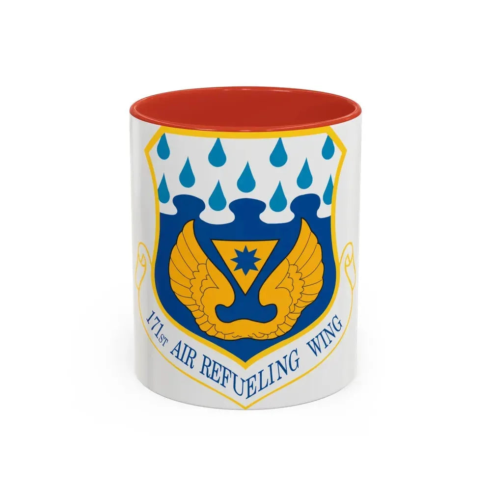 171st Air Refueling Wing (U.S. Air Force) Accent Coffee Mug 11oz Red - Go Mug Yourself