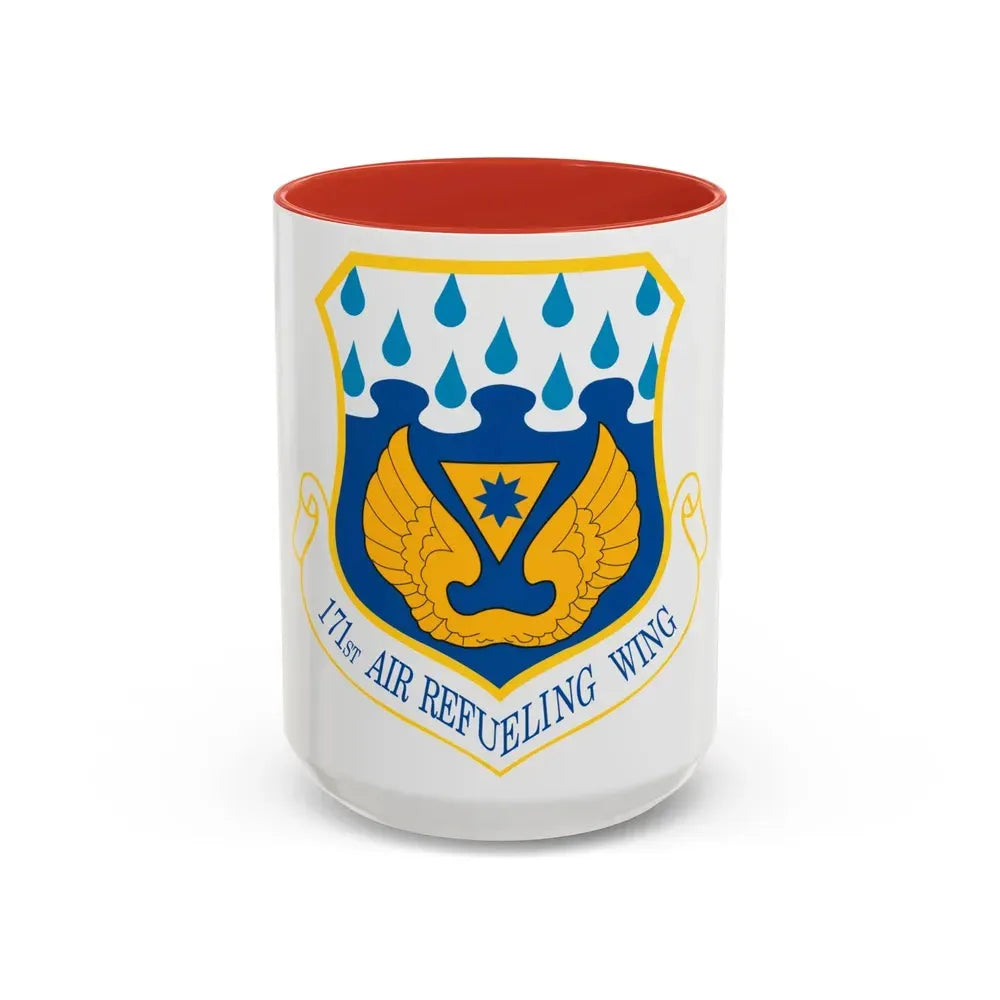 171st Air Refueling Wing (U.S. Air Force) Accent Coffee Mug 15oz Red - Go Mug Yourself