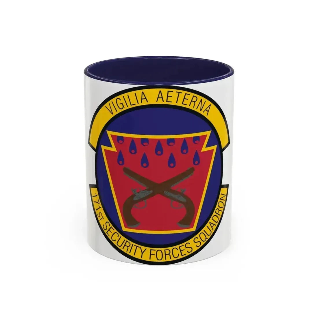 171st Security Forces Squadron (U.S. Air Force) Accent Coffee Mug 11oz Navy - Go Mug Yourself
