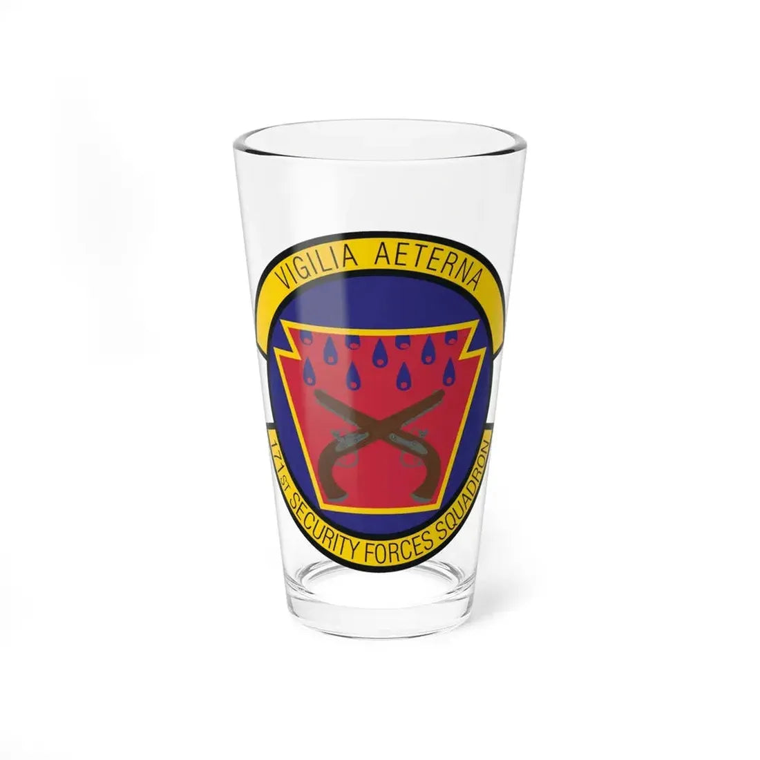 171st Security Forces Squadron (U.S. Air Force) Pint Glass 16oz 16oz - Go Mug Yourself