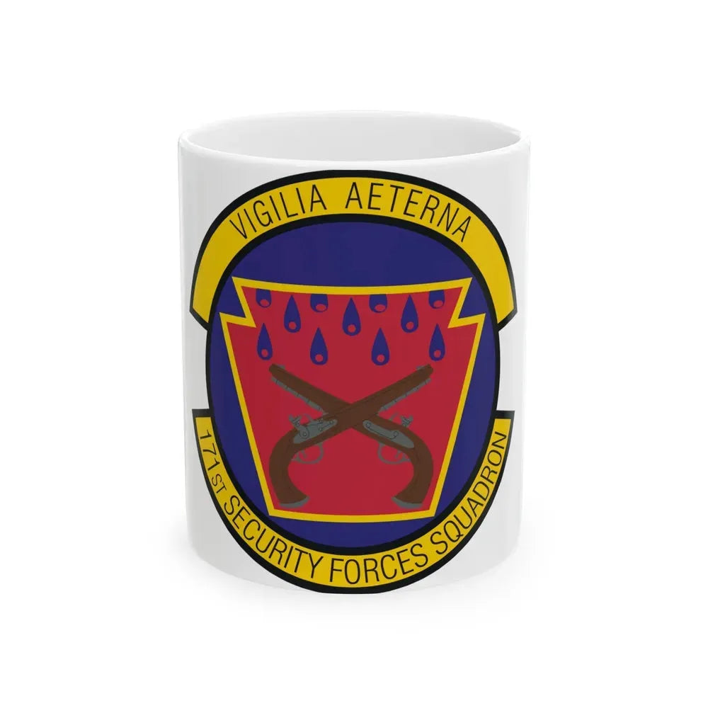 171st Security Forces Squadron (U.S. Air Force) White Coffee Mug 11oz - Go Mug Yourself