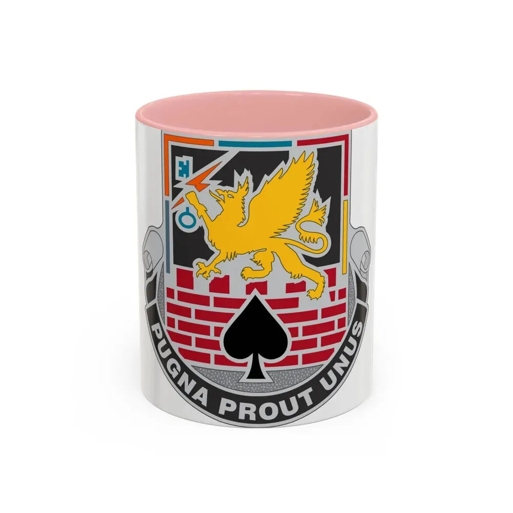 172 Engineer Battalion (U.S. Army) Accent Coffee Mug 11oz Pink - Go Mug Yourself