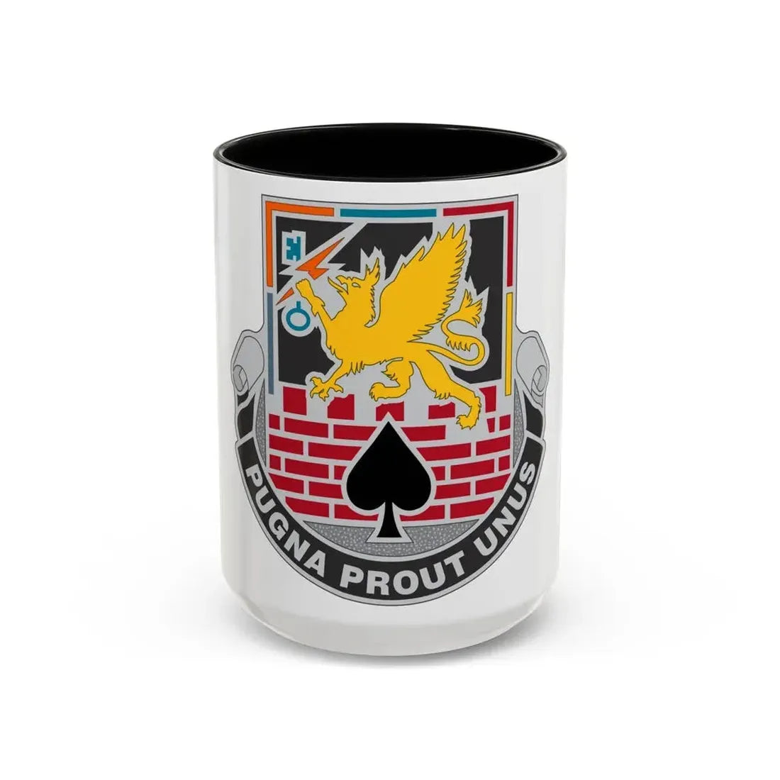 172 Engineer Battalion (U.S. Army) Accent Coffee Mug 15oz Black - Go Mug Yourself