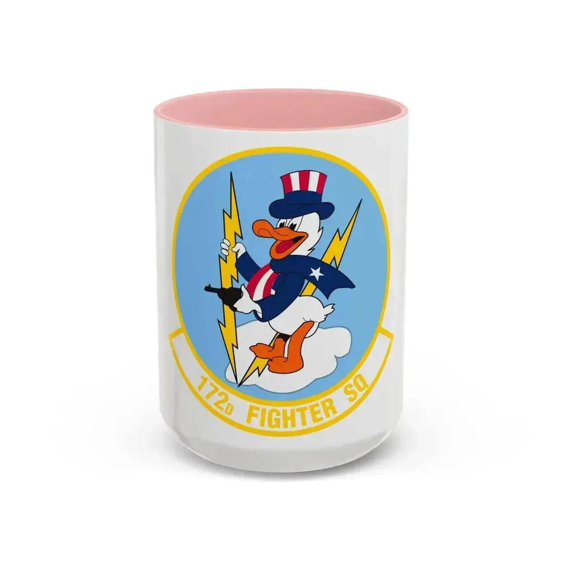 172 Fighter Squadron (U.S. Air Force) Accent Coffee Mug 15oz Pink - Go Mug Yourself