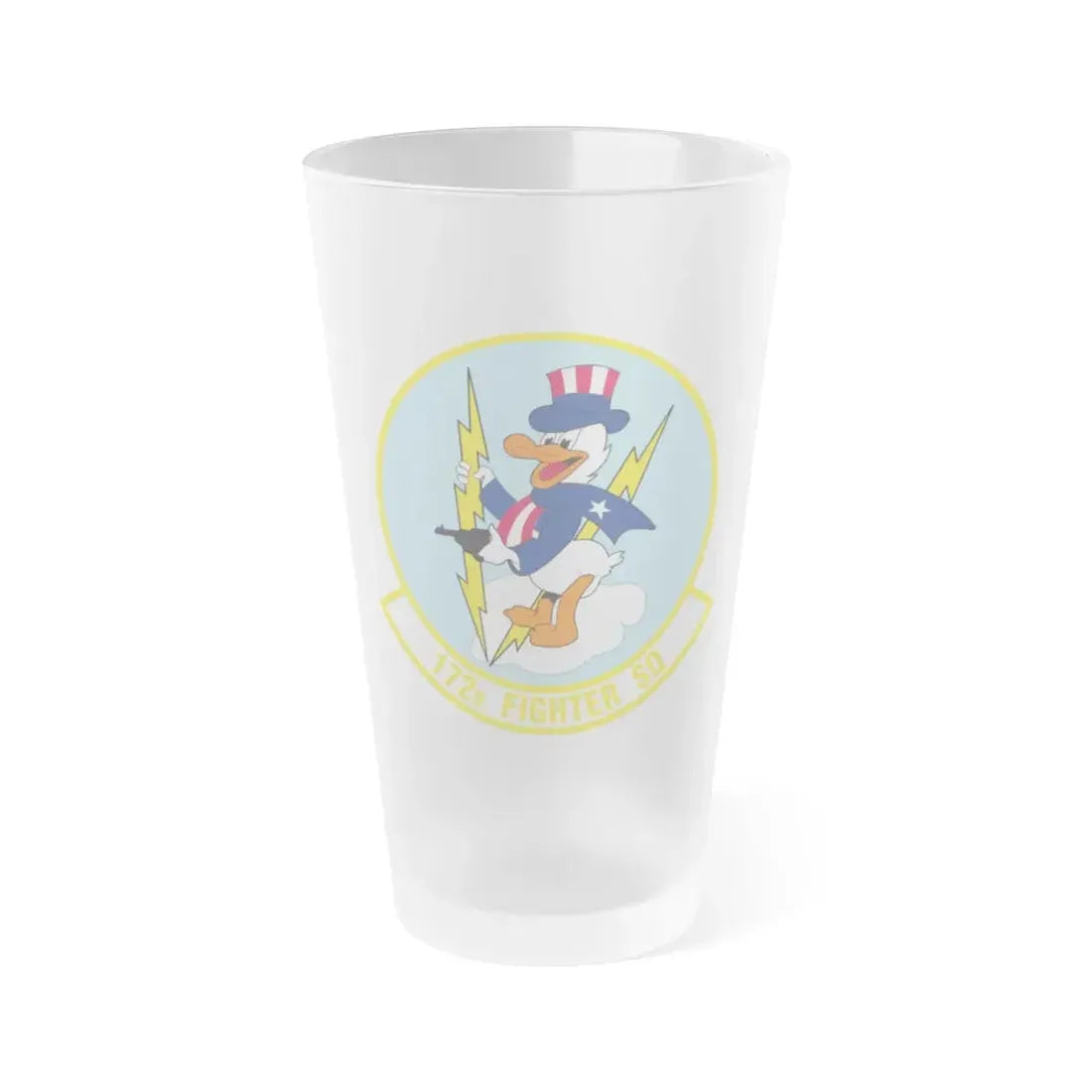 172 Fighter Squadron (U.S. Air Force) Frosted Pint Glass 16oz 16oz Frosted - Go Mug Yourself