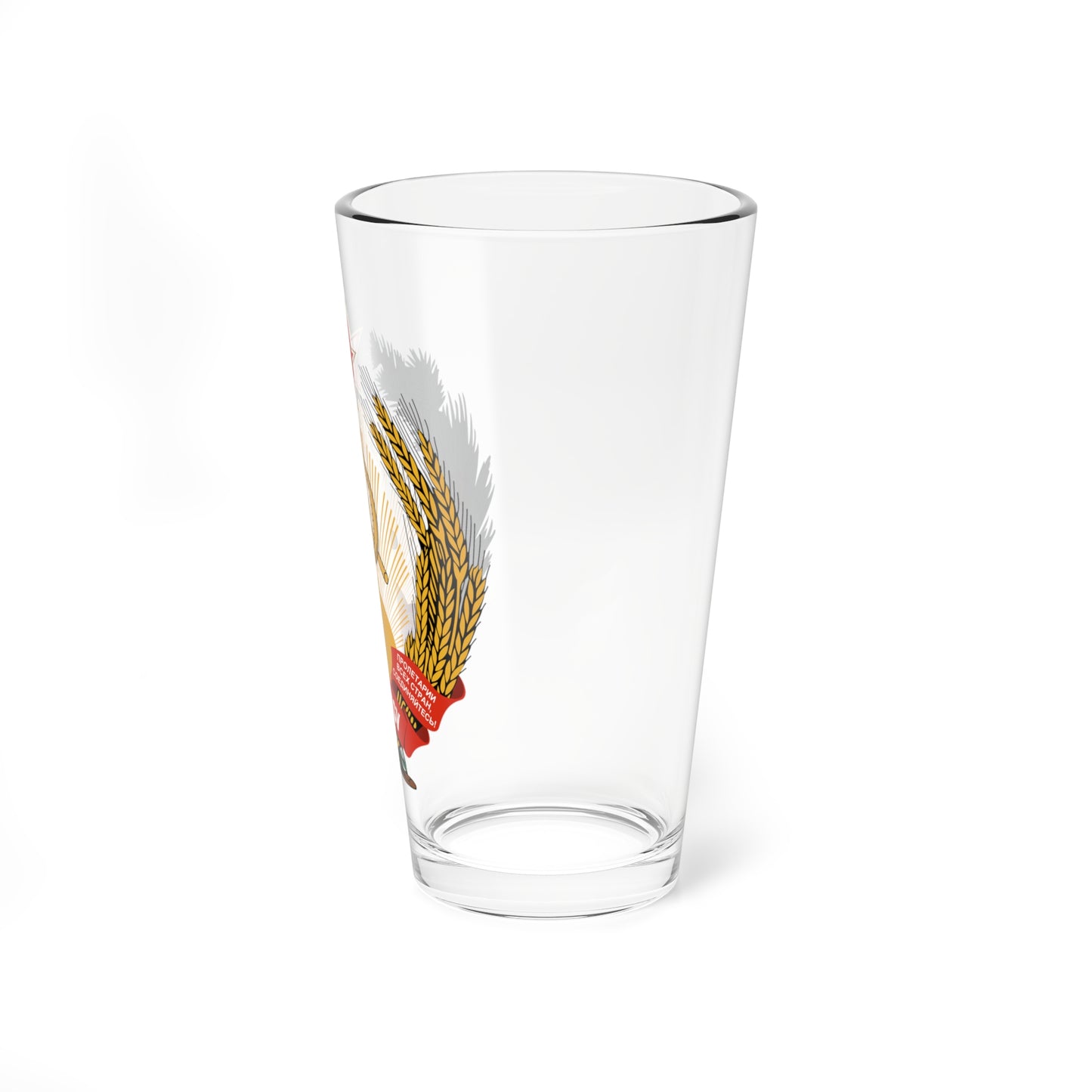 Emblem of the Estonian SSR (Estonia) (Coat of Arms) Pint Glass 16oz