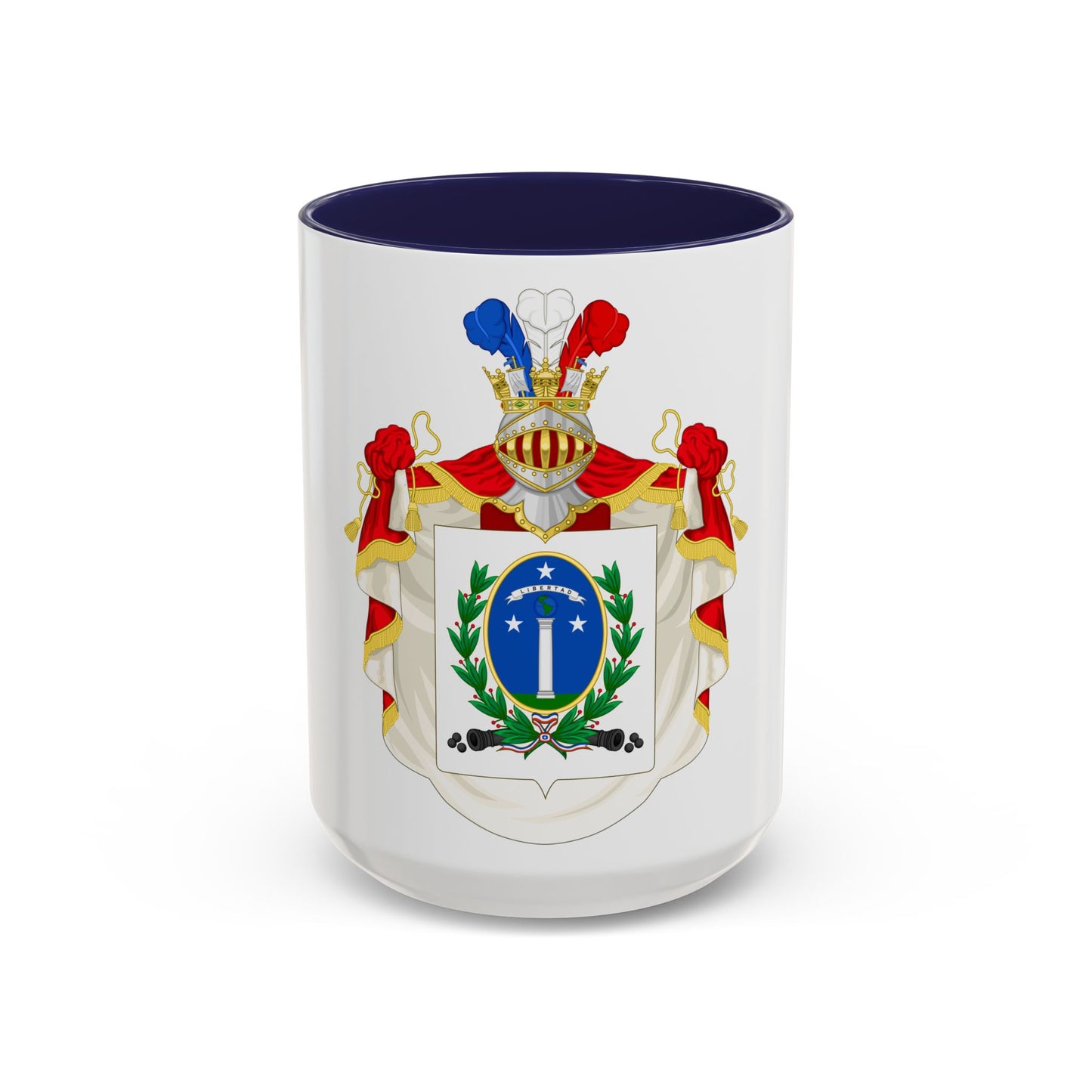 Ornamented Coat of Arms of Chile (1819-1834) Cerro Castillo Version - Accent Coffee Mug