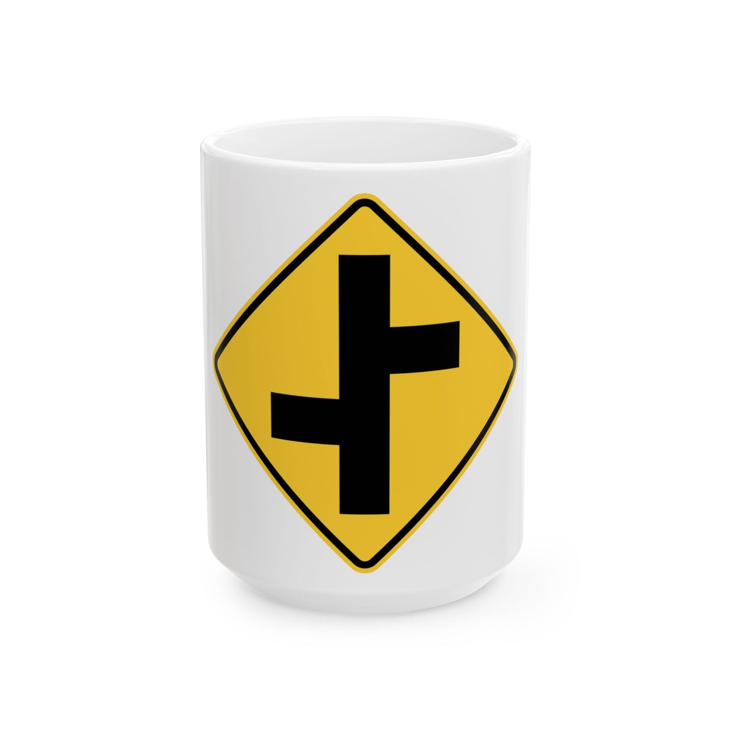 NYSDOT NYW2-10 (New York) (Road Sign) White Coffee Mug