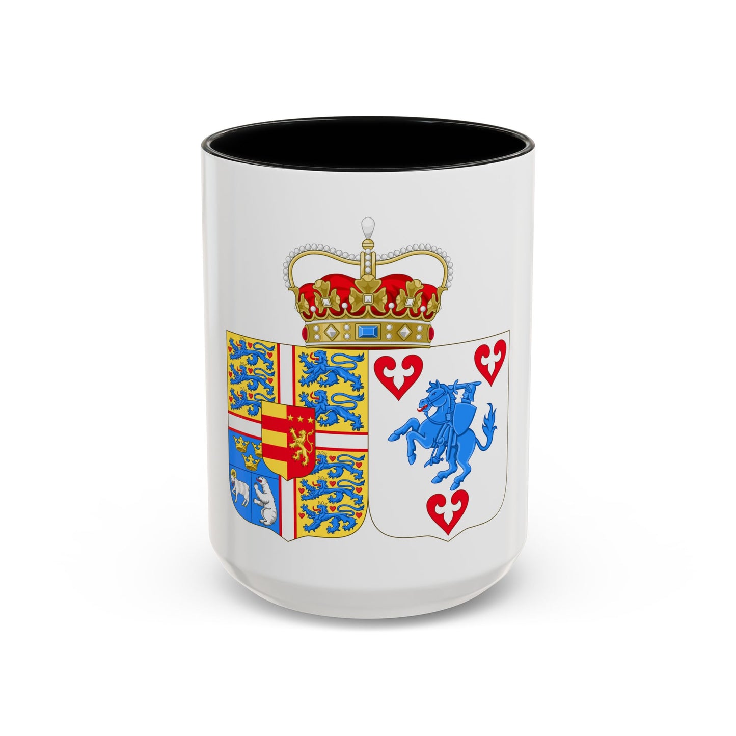 Coat of arms of Princess Marie of Denmark - Accent Coffee Mug