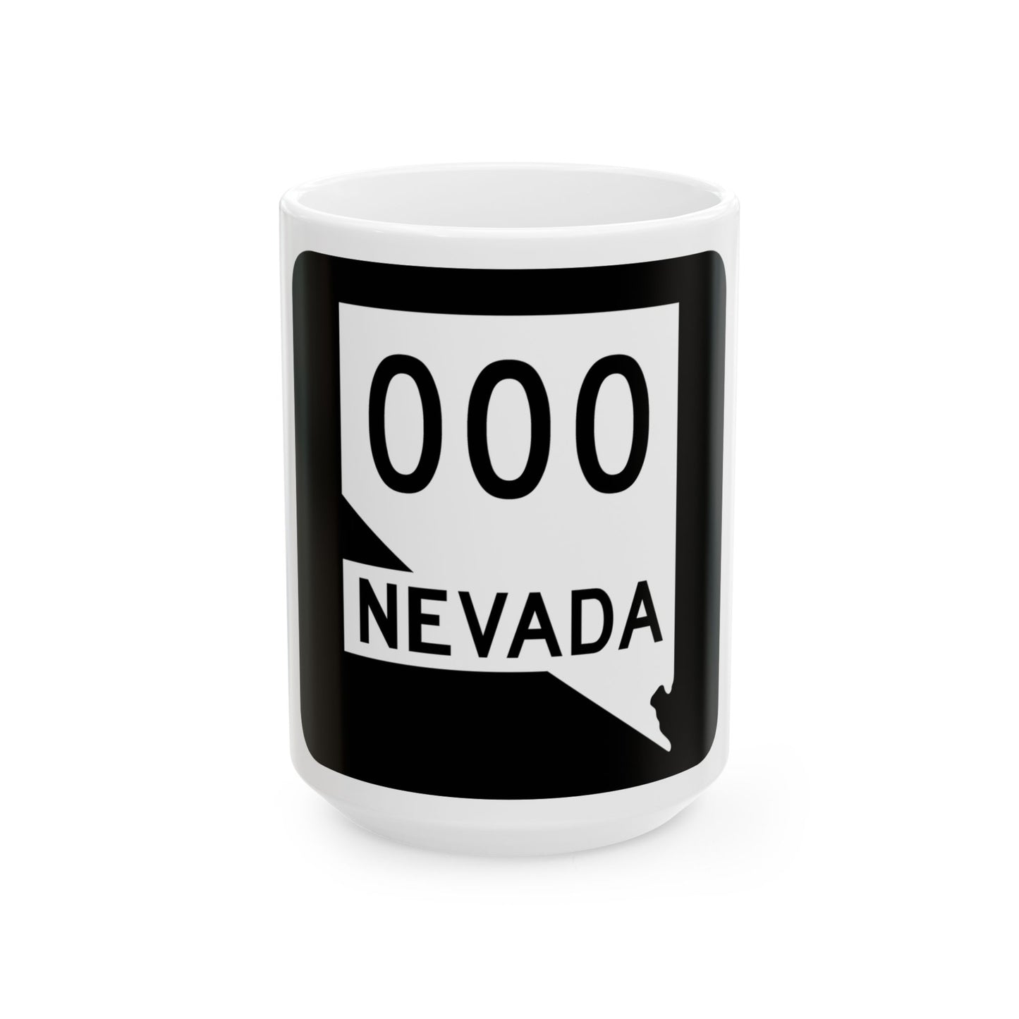 Nevada 000 nopath (Nevada) (Road Sign) White Coffee Mug
