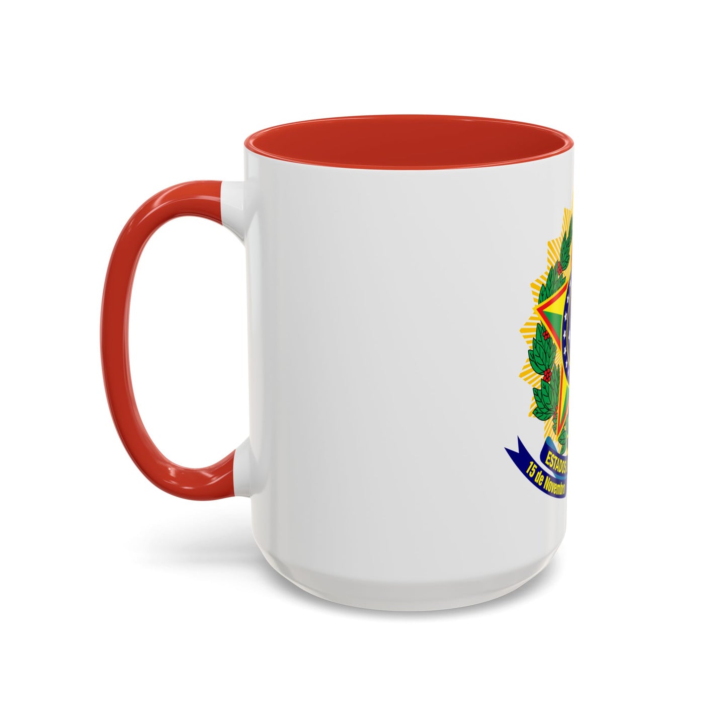 Coat of arms of the United States of Brazil - Accent Coffee Mug