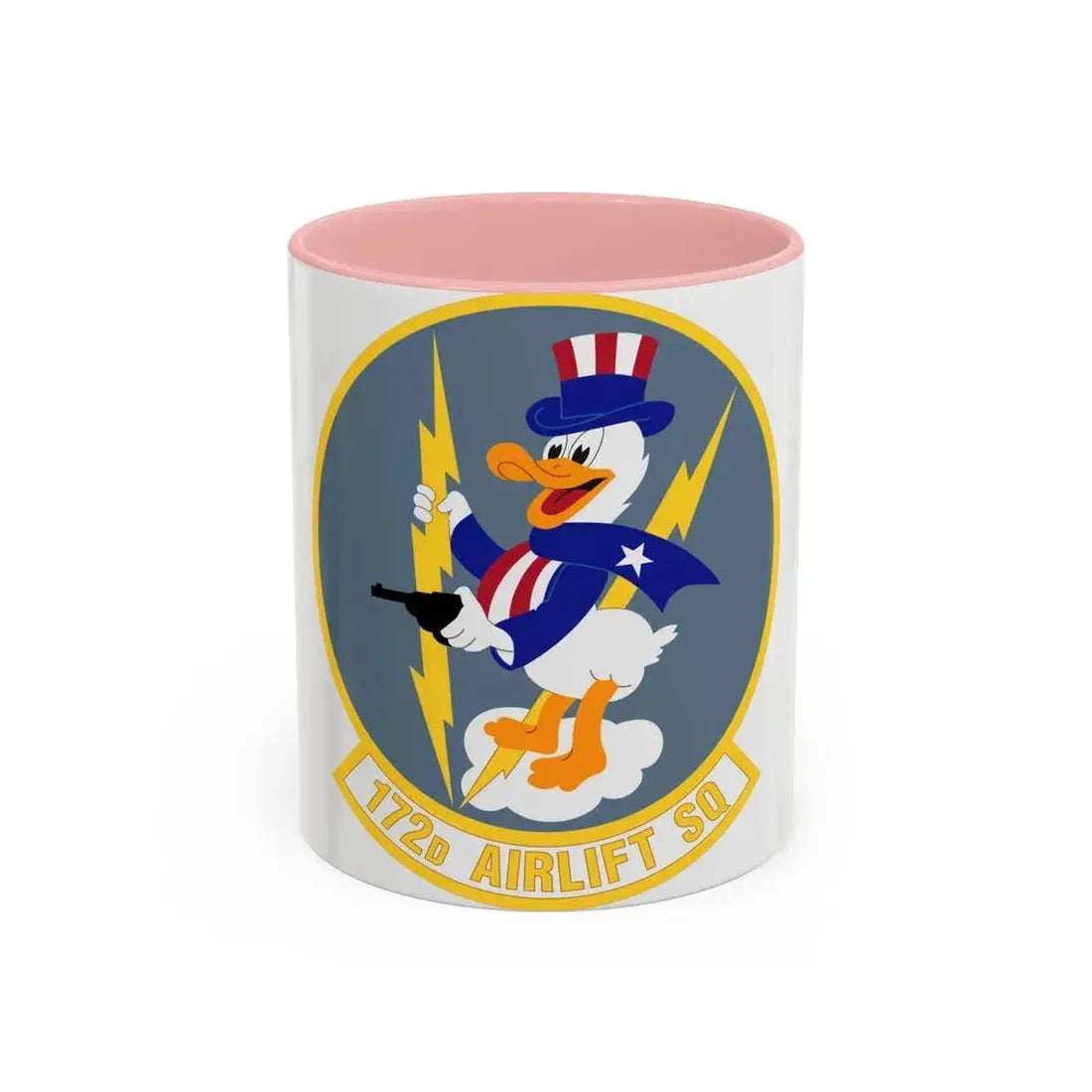 172d Airlift Squadron (U.S. Air Force) Accent Coffee Mug 11oz Pink - Go Mug Yourself