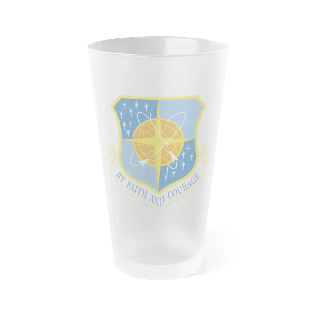 172d Airlift Wing (U.S. Air Force) Frosted Pint Glass 16oz 16oz Frosted - Go Mug Yourself