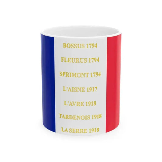 172e regiment dinfanterie de ligne-drapeau (France) White Coffee Mug 11oz - Go Mug Yourself