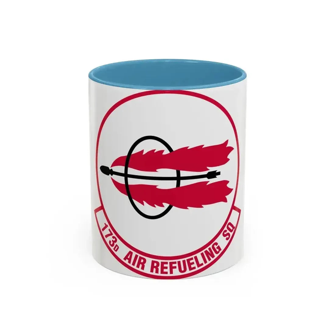 173 Air Refueling Squadron (U.S. Air Force) Accent Coffee Mug 11oz Light Blue - Go Mug Yourself