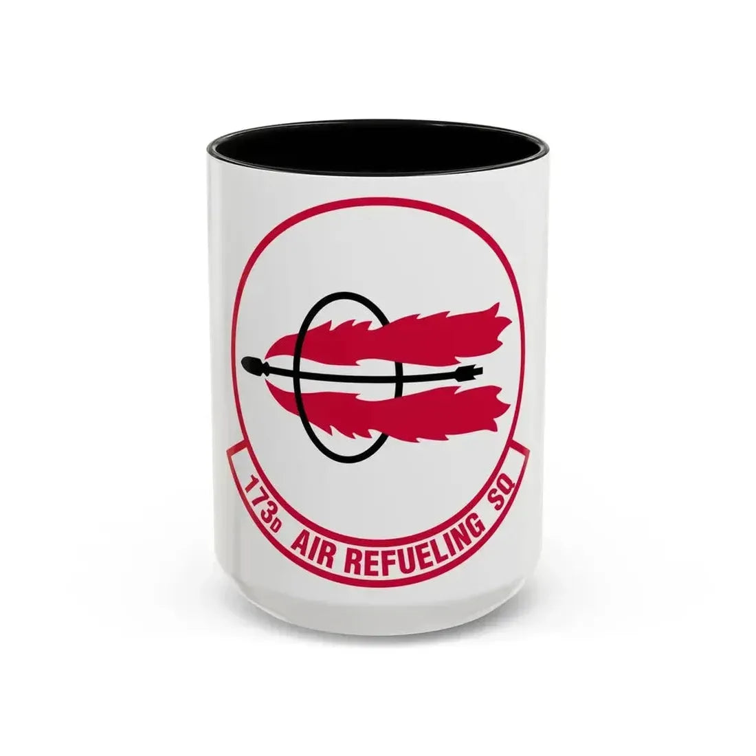 173 Air Refueling Squadron (U.S. Air Force) Accent Coffee Mug 15oz Black - Go Mug Yourself