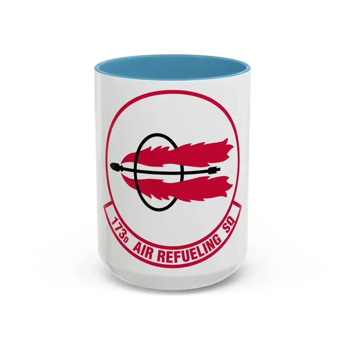 173 Air Refueling Squadron (U.S. Air Force) Accent Coffee Mug 15oz Light Blue - Go Mug Yourself