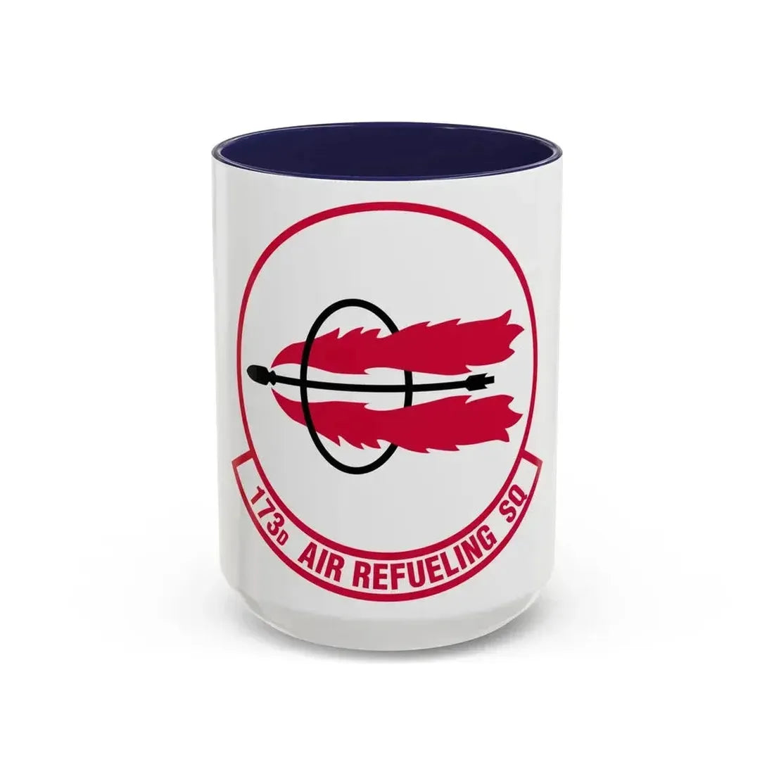 173 Air Refueling Squadron (U.S. Air Force) Accent Coffee Mug 15oz Navy - Go Mug Yourself