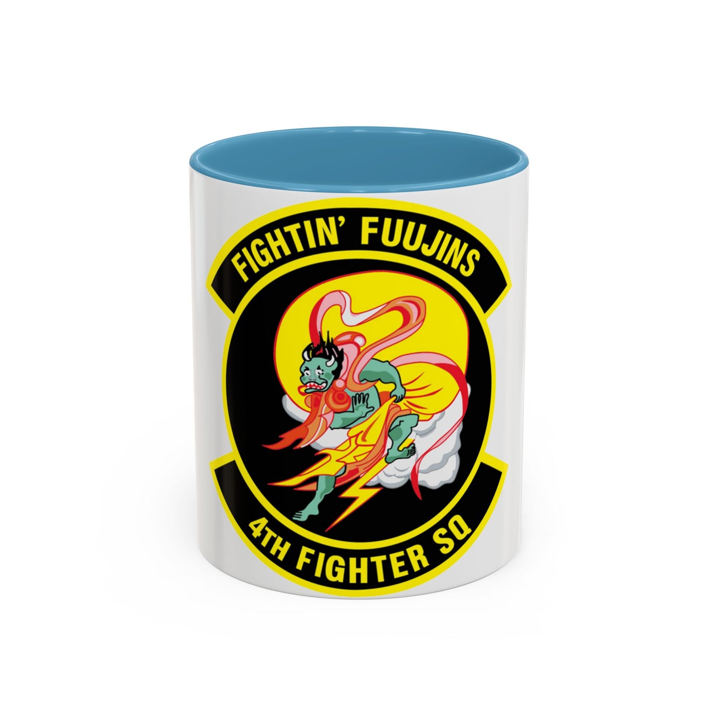 4th Fighter SQ Fightin' Fuujins (U.S. Air Force) Accent Coffee Mug