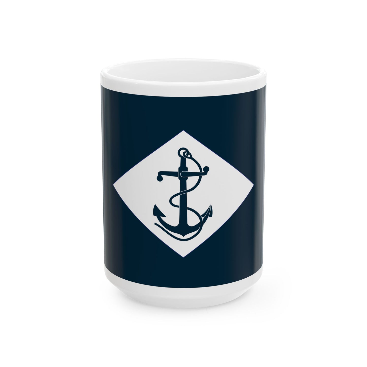 Infantry battalion flag of the United States Navy (United States) White Coffee Mug