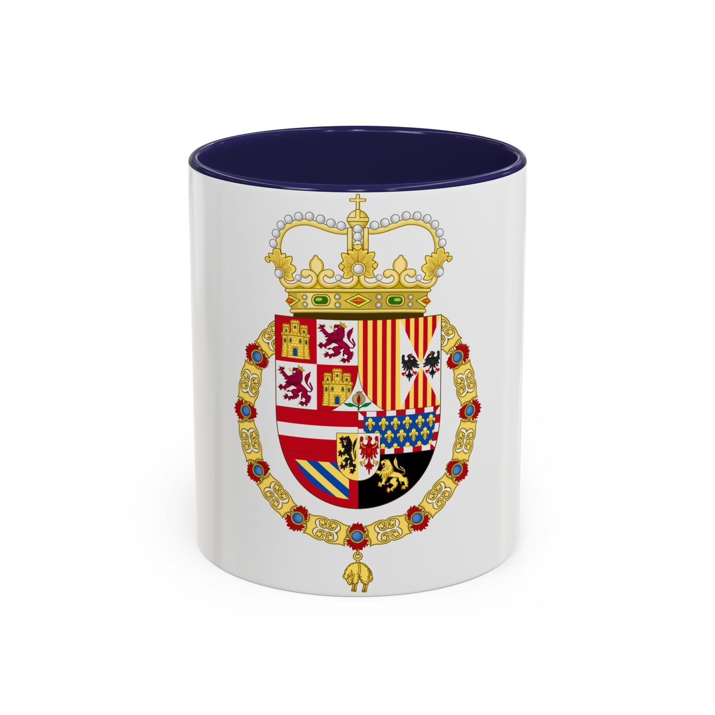 Coat of Arms of Charles II of Spain (1668-1700) - Accent Coffee Mug