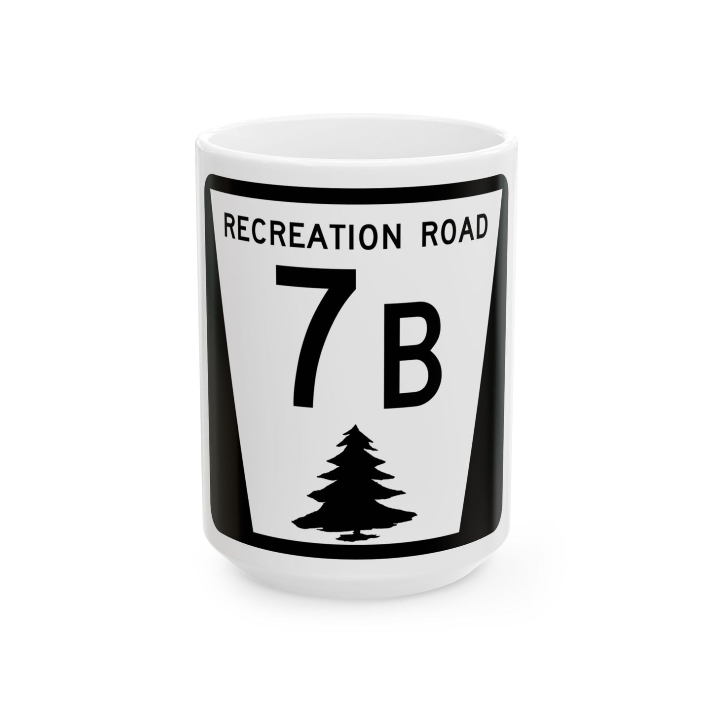 N REC 7B (Nebraska) (Road Sign) White Coffee Mug