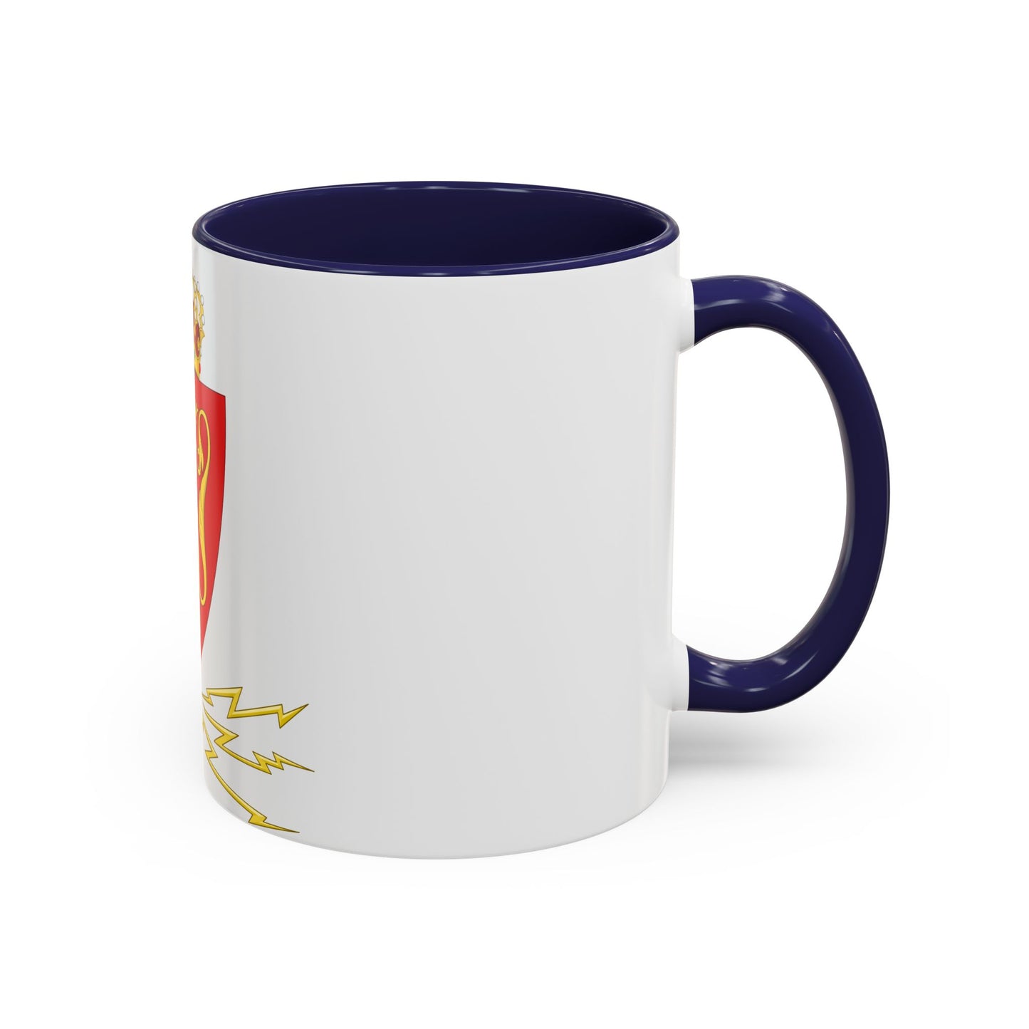 Coat of arms of the Norwegian Telegraph Administration - Accent Coffee Mug