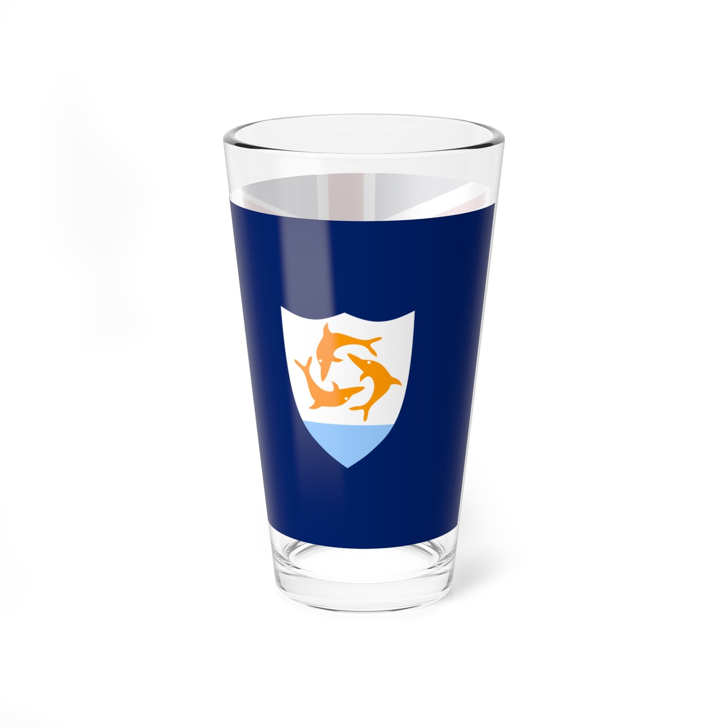 Flag of Anguilla (United Kingdom) Pint Glass 16oz