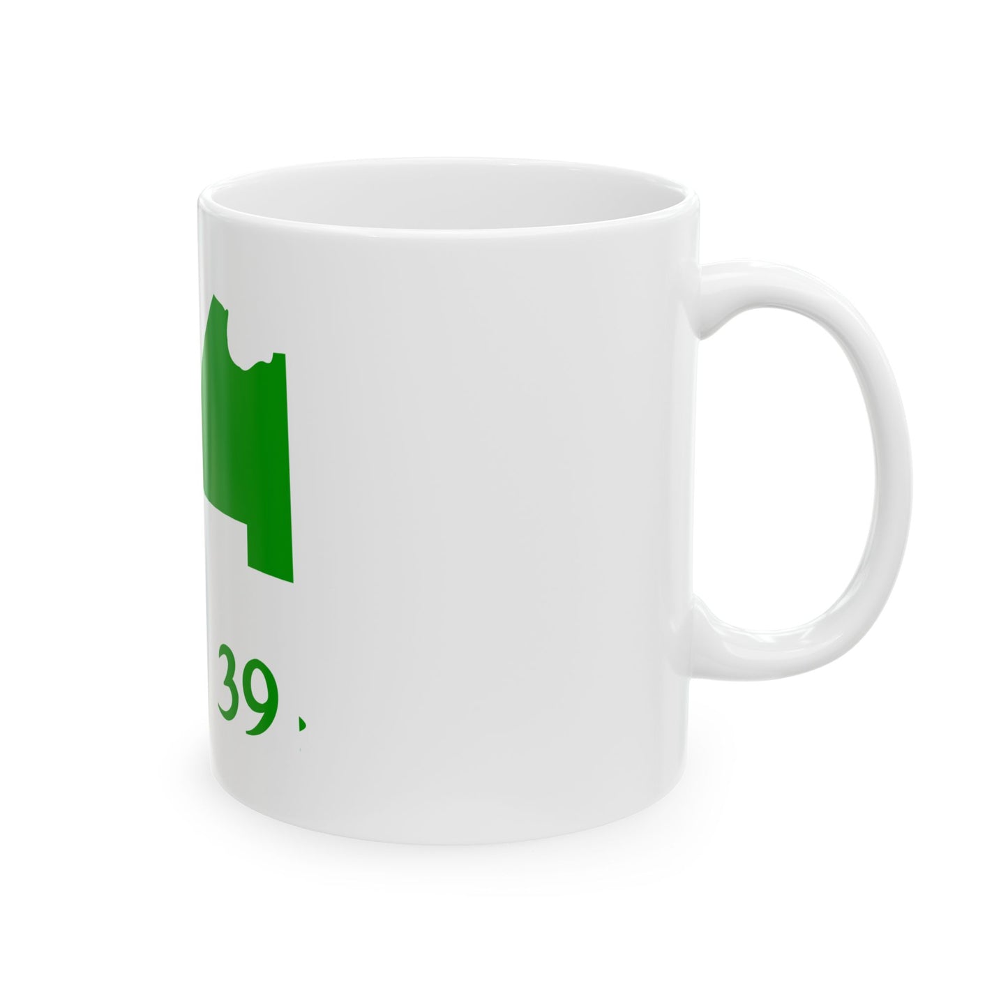 Aroostook County Flag Map (United States) White Coffee Mug